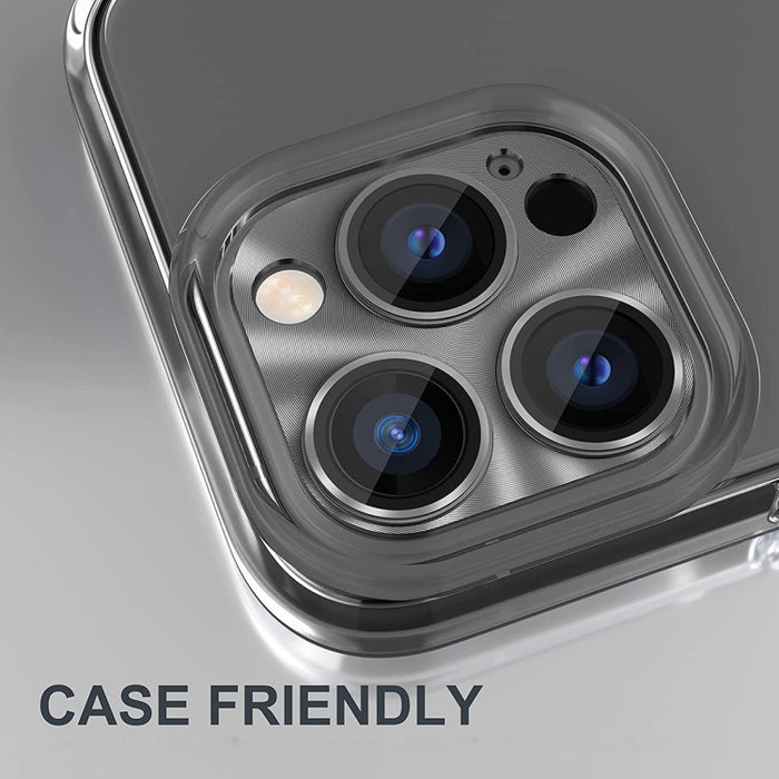 Película de cubierta de lente de vidrio templado de aleación de aluminio ENKAY para iPhone 14 Pro / 14 Pro Max, For iPhone 14 Pro / 14 Pro Max