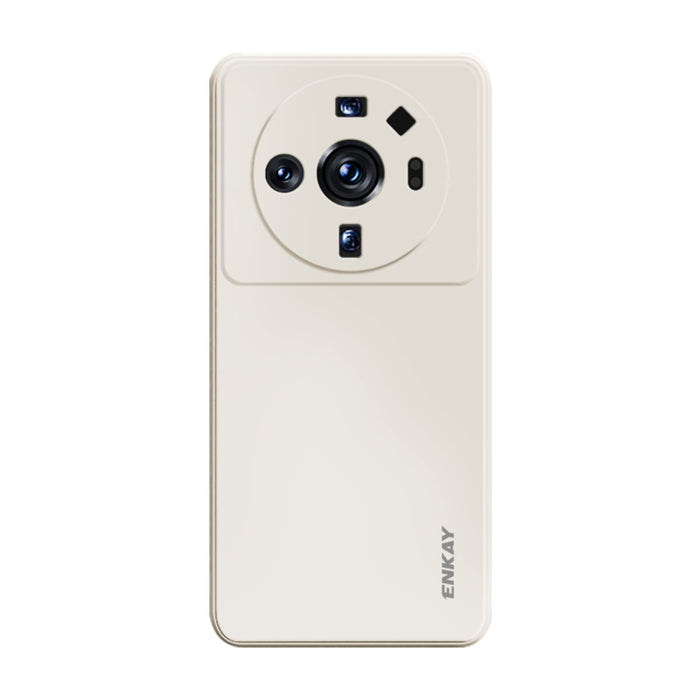 Para Xiaomi 12S Ultra ENKAY Funda de teléfono de silicona líquida suave a prueba de golpes, For Xiaomi 12S Ultra