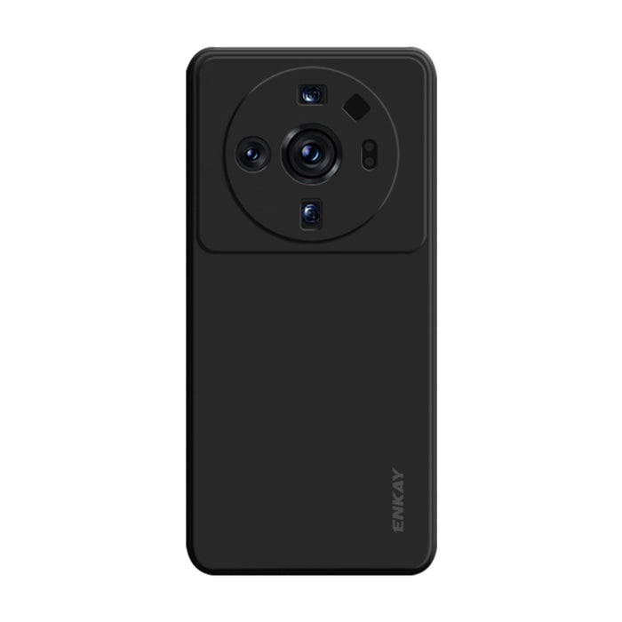 Para Xiaomi 12S Ultra ENKAY Funda de teléfono de silicona líquida suave a prueba de golpes, For Xiaomi 12S Ultra