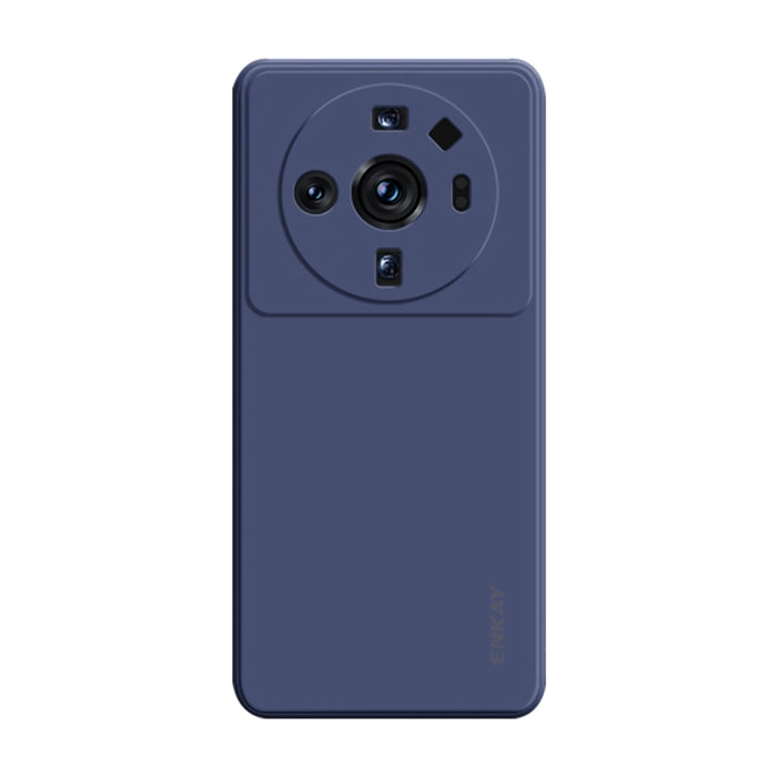 Para Xiaomi 12S Ultra ENKAY Funda de teléfono de silicona líquida suave a prueba de golpes, For Xiaomi 12S Ultra