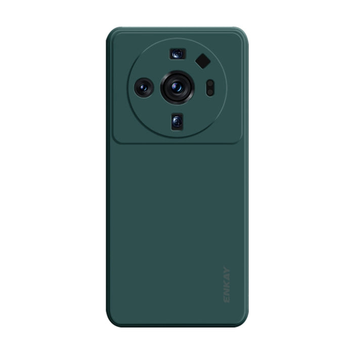 Para Xiaomi 12S Ultra ENKAY Funda de teléfono de silicona líquida suave a prueba de golpes, For Xiaomi 12S Ultra