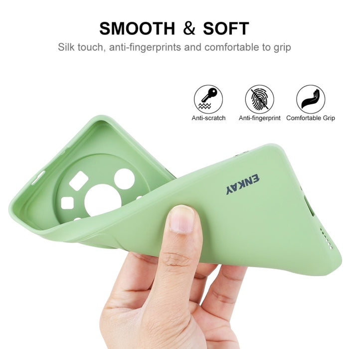 Para Xiaomi 12S Ultra ENKAY Funda de teléfono de silicona líquida suave a prueba de golpes, For Xiaomi 12S Ultra