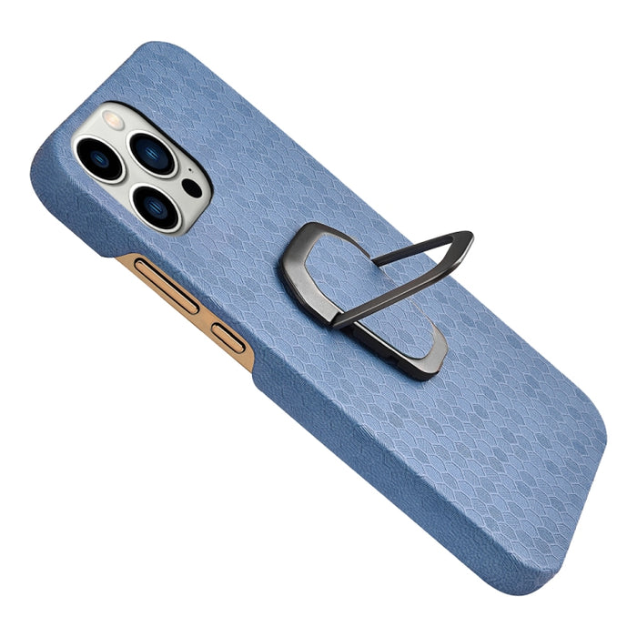 Funda de teléfono con soporte de anillo de nido de abeja PU para iPhone 14 Pro, For iPhone 14 Pro