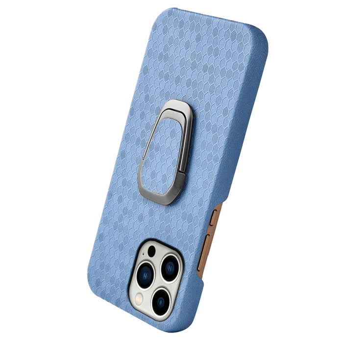 Funda de teléfono con soporte de anillo de nido de abeja PU para iPhone 14 Pro, For iPhone 14 Pro