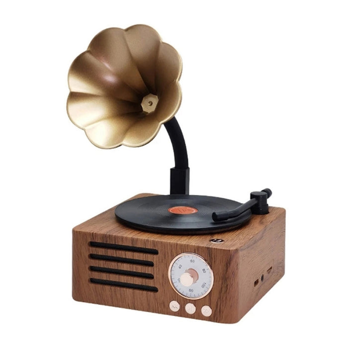 Altavoz de escritorio de audio inalámbrico retro Bluetooth atómico de vinilo T15