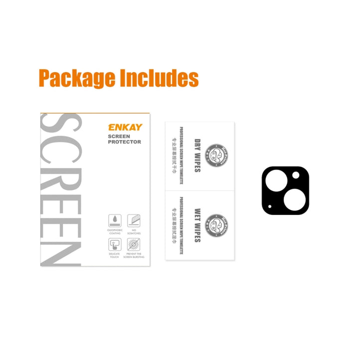 Película de vidrio templado de lente trasera ENKAY 9H para iPhone 14/14 Max, For iPhone 14 / 14 Max(1 PC), For iPhone 14 / 14 Max(2 PCS)