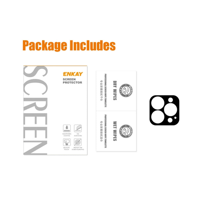 Película de vidrio templado de lente trasera ENKAY 9H para iPhone 14 Pro / 14 Pro Max, For iPhone 14 Pro / 14 Pro Max(1 PC), For iPhone 14 Pro / 14 Pro Max(2 PCS)