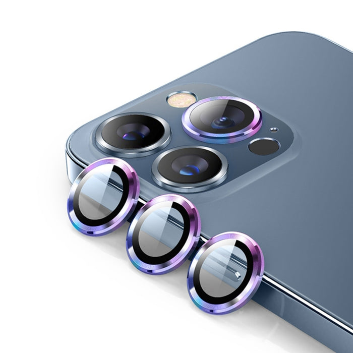 ENKAY 9H Lente trasera Anillo de metal Película de vidrio templado para iPhone 14 Pro / 14 Pro Max, For iPhone 14 Pro / 14 Pro Max, For iPhone 14 Pro / 14 Pro Max(Purple)