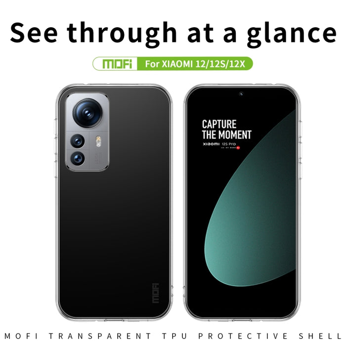 Funda de teléfono de TPU ultrafina de la serie Ming de MOFI, For Xiaomi 12 / 12S / 12X, For Xiaomi 12 Pro / 12S Pro / 12 Pro Dimensity, For Xiaomi 12S Ultra, For Infinix Note 11G88 / 12G88, For Infinix Smart 6 / X6511b, For Tecno Spark 7