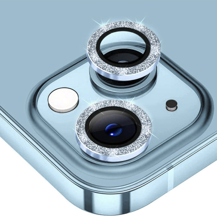 Película de vidrio templado de aleación de aluminio con lente trasera brillante ENKAY para iPhone 14/14 Max, For iPhone 14 / 14 Plus