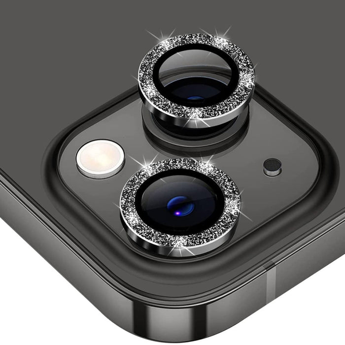Película de vidrio templado de aleación de aluminio con lente trasera brillante ENKAY para iPhone 13/13 mini, For iPhone 13
