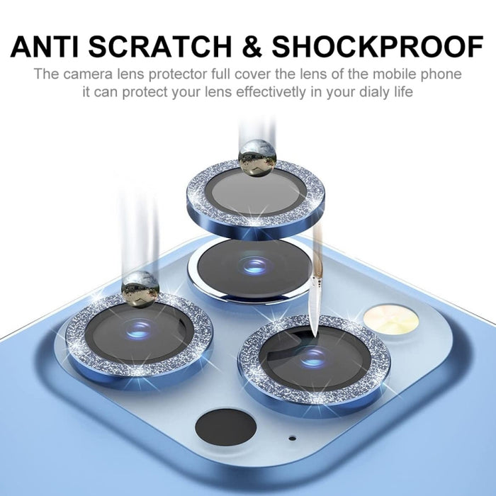 Película de vidrio templado de aleación de aluminio con lente trasera brillante ENKAY para iPhone 14 Pro / 14 Pro Max, For iPhone 14 Pro / 14 Pro Max