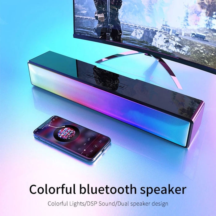 AEC BT601 RGB Light HiFi Barra de sonido Altavoz Bluetooth Cine en casa