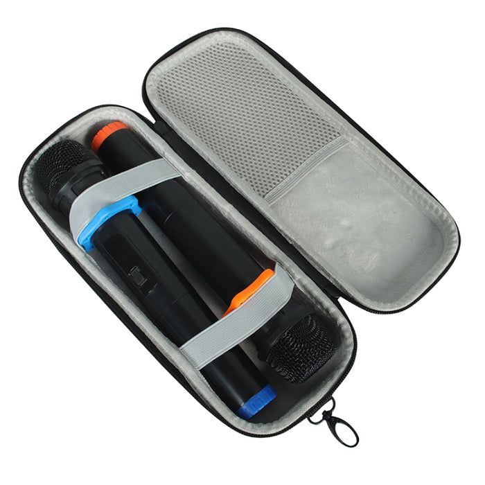 Para JBL Partybox On-The-Go Bolsa de almacenamiento de EVA dura a prueba de golpes Caja de transporte con bolsa de micrófono, For JBL Partybox On-The-Go with Microphone Bag