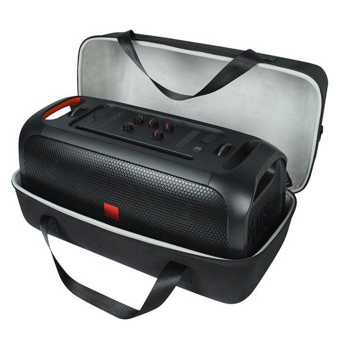 Para JBL Partybox On-The-Go Bolsa de almacenamiento de EVA dura a prueba de golpes Caja de transporte con bolsa de micrófono, For JBL Partybox On-The-Go with Microphone Bag