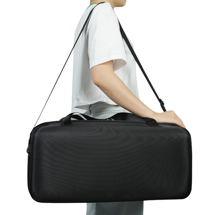 Para JBL Partybox On-The-Go Bolsa de almacenamiento de EVA dura a prueba de golpes Caja de transporte con bolsa de micrófono, For JBL Partybox On-The-Go with Microphone Bag