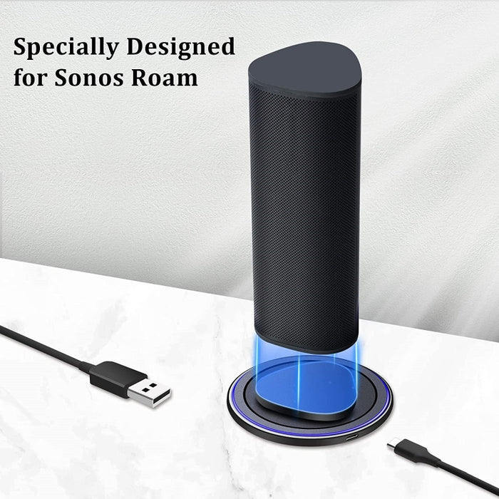 Para Sonos Roam Altavoz Bluetooth Cargador inalámbrico magnético Base de carga