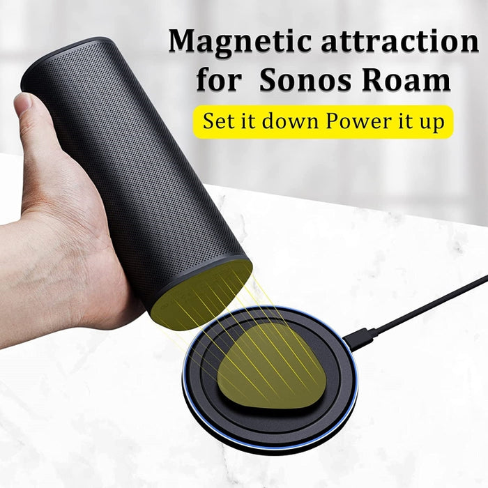 Para Sonos Roam Altavoz Bluetooth Cargador inalámbrico magnético Base de carga