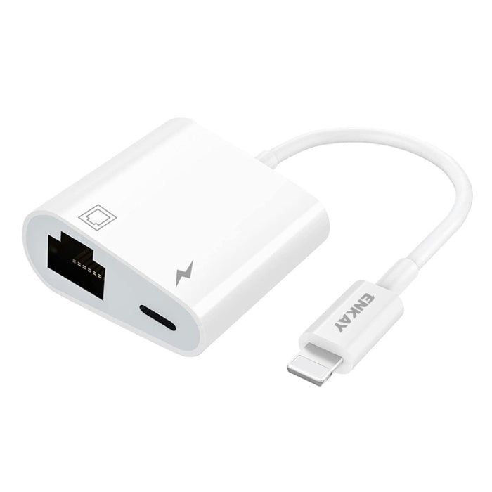 ENKAY Hat-Prince 2 en 1 Red LAN Ethernet RJ45, Type-C, 8 Pin