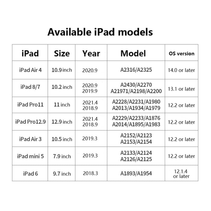 Lápiz óptico capacitivo universal para tableta, For iPad Mini6/Mini5/Air3 10.5/Pro 11/Air4 10.9/ 10.2 /Pro  12.9