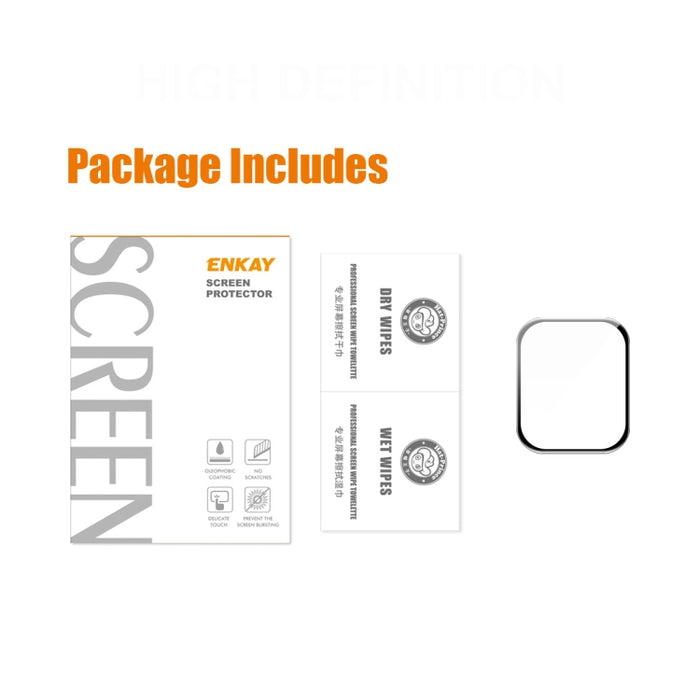 Película de pantalla ENKAY 3D Soft PC Edge PMMA para Apple Watch Ultra 49mm, 1 PCS, 2 PCS, 5 PCS, 10 PCS