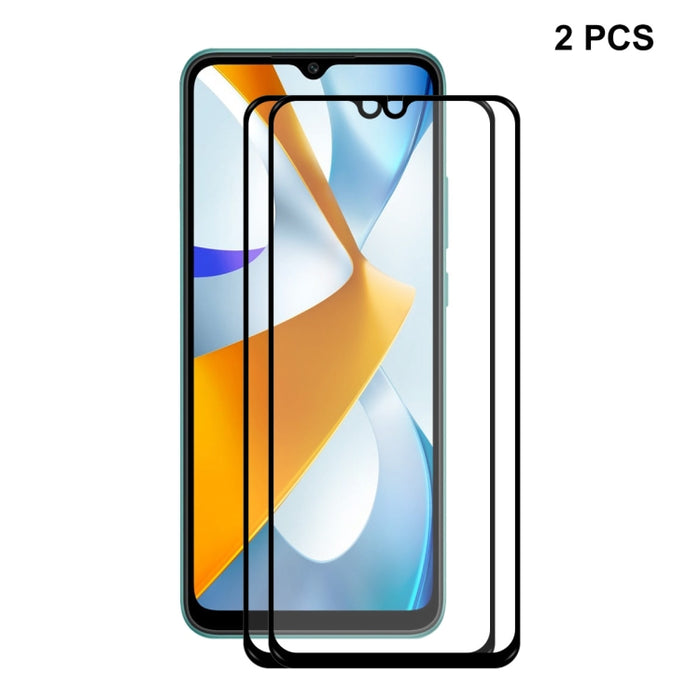 Para Xiaomi Poco C40 ENKAY Pegamento completo 0.26mm 9H 2.5D Vidrio templado Película completa, For Xiaomi Poco C40 (1 PC), For Xiaomi Poco C40 (2 PCS), For Xiaomi Poco C40 (5 PCS), For Xiaomi Poco C40 (10 PCS)
