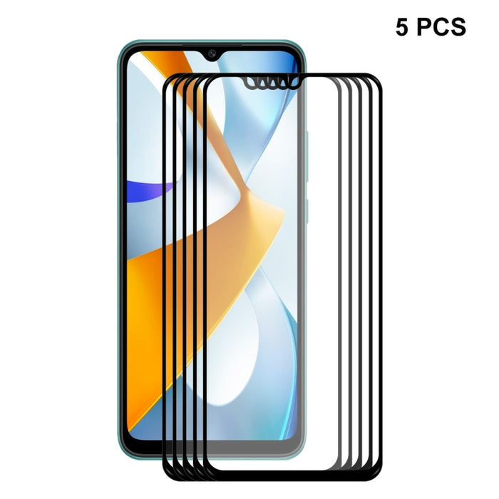 Para Xiaomi Poco C40 ENKAY Pegamento completo 0.26mm 9H 2.5D Vidrio templado Película completa, For Xiaomi Poco C40 (1 PC), For Xiaomi Poco C40 (2 PCS), For Xiaomi Poco C40 (5 PCS), For Xiaomi Poco C40 (10 PCS)