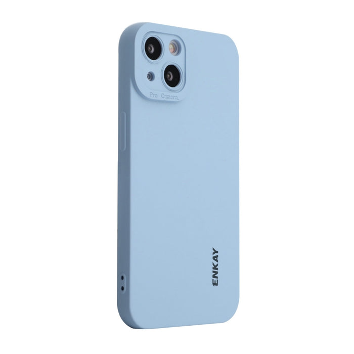 Funda de teléfono ENKAY de silicona líquida a prueba de golpes para iPhone 14 Plus, For iPhone 14 Plus