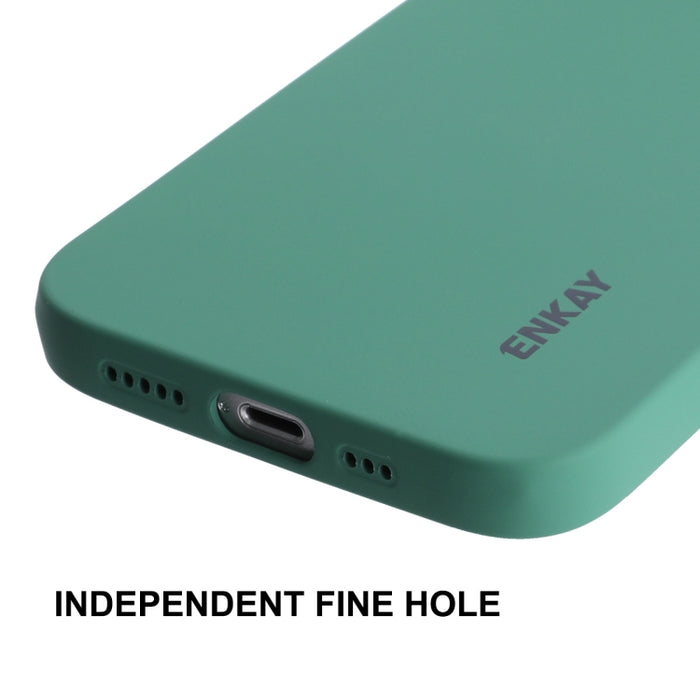 Funda de teléfono ENKAY de silicona líquida a prueba de golpes para iPhone 14 Plus, For iPhone 14 Plus