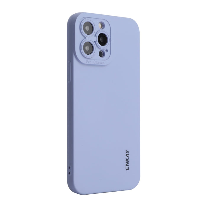 ENKAY Funda de silicona líquida a prueba de golpes para iPhone 14 Pro, For iPhone 14 Pro