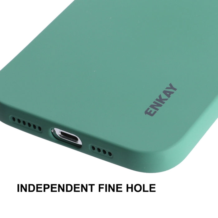 ENKAY Funda de silicona líquida a prueba de golpes para iPhone 14 Pro, For iPhone 14 Pro