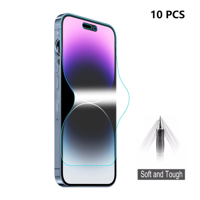 Película de hidrogel a prueba de explosiones con pegamento completo ENKAY para iPhone 14 Pro, For iPhone 14 Pro (1 PC), For iPhone 14 Pro  (2 PCS), For iPhone 14 Pro (5 PCS), For iPhone 14 Pro (10 PCS)