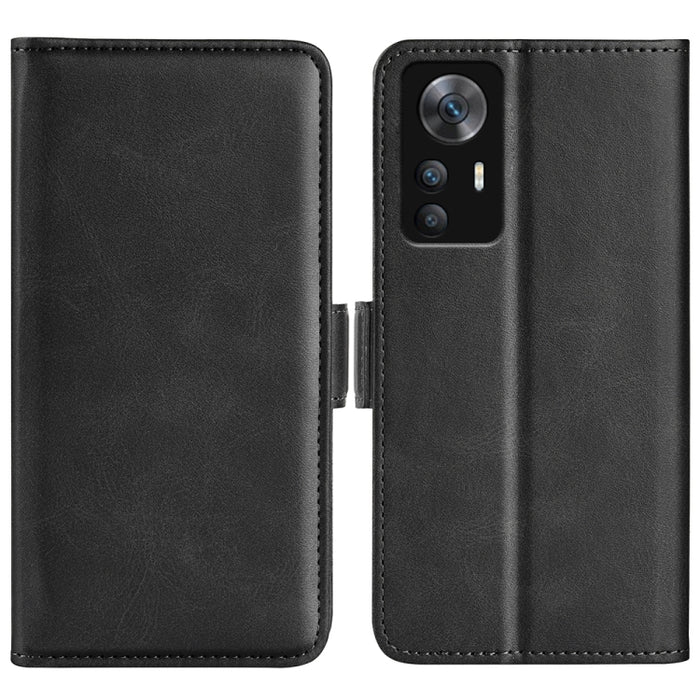 Para Xiaomi Redmi K50 Ultra Funda de teléfono de cuero con hebilla magnética de doble cara, For Xiaomi Redmi K50 Ultra