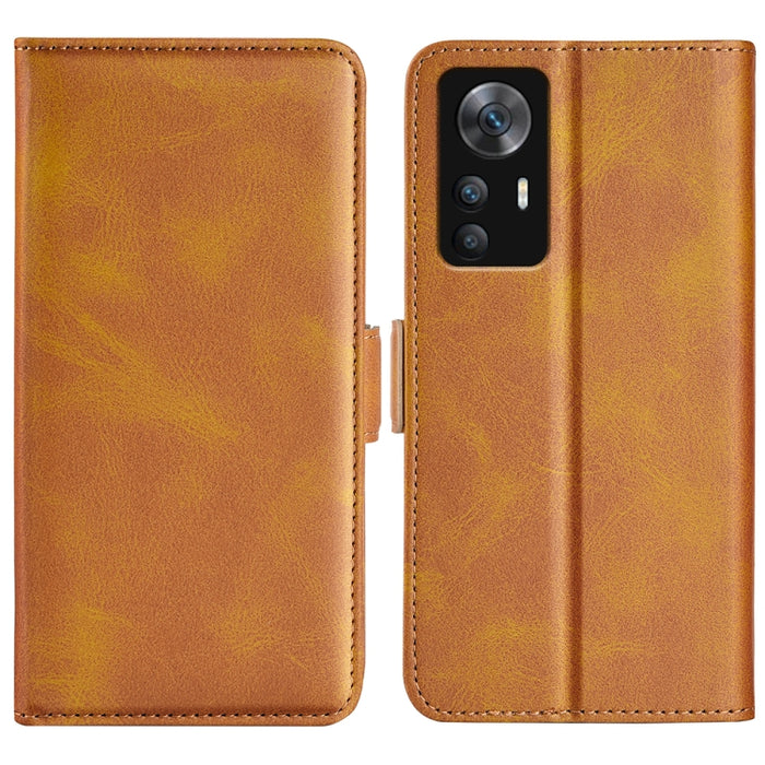 Para Xiaomi Redmi K50 Ultra Funda de teléfono de cuero con hebilla magnética de doble cara, For Xiaomi Redmi K50 Ultra