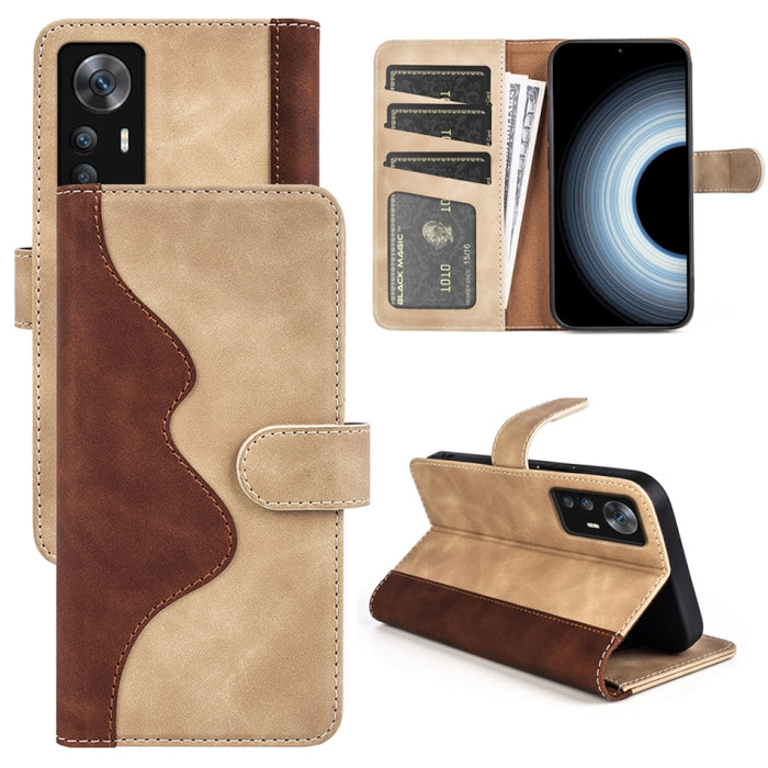 Para Xiaomi Redmi K50 Ultra Stitching Funda de cuero con tapa horizontal para teléfono, For Xiaomi Redmi K50 Ultra