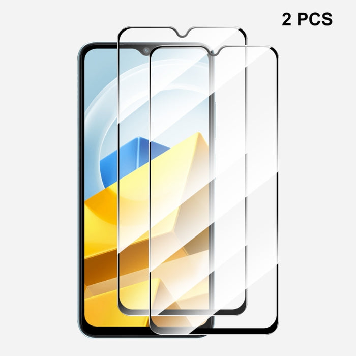 Para Xiaomi Poco M5 ENKAY Pegamento completo 0.26mm 9H 2.5D Vidrio templado Película completa, 1pcs, 2pcs, 5pcs, 10pcs