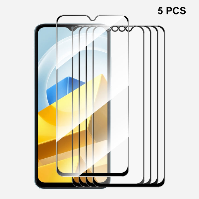 Para Xiaomi Poco M5 ENKAY Pegamento completo 0.26mm 9H 2.5D Vidrio templado Película completa, 1pcs, 2pcs, 5pcs, 10pcs