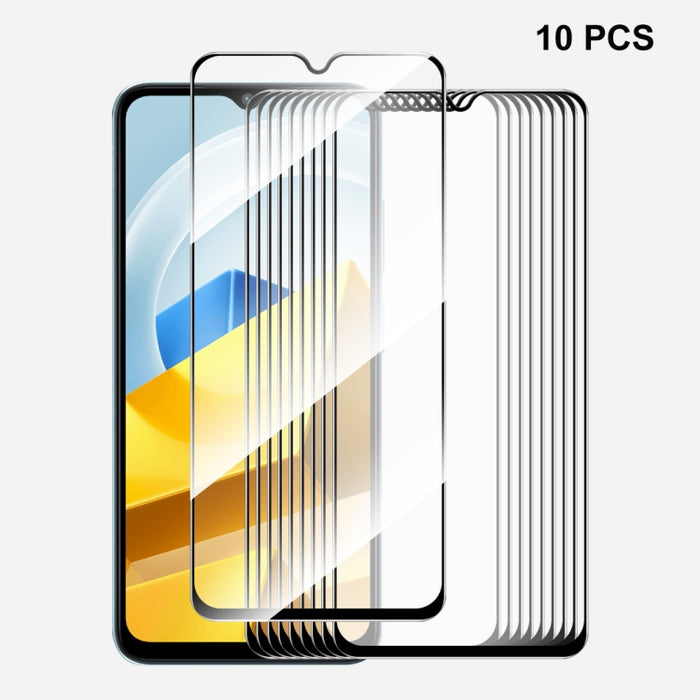 Para Xiaomi Poco M5 ENKAY Pegamento completo 0.26mm 9H 2.5D Vidrio templado Película completa, 1pcs, 2pcs, 5pcs, 10pcs