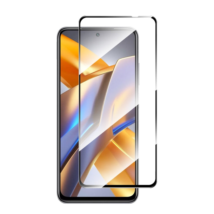 Para Xiaomi Poco M5s ENKAY Pegamento completo 0.26mm 9H 2.5D Vidrio templado Película completa, 1pcs, 2pcs, 5pcs, 10pcs