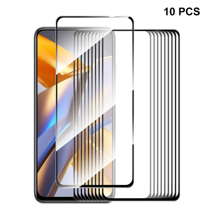 Para Xiaomi Poco M5s ENKAY Pegamento completo 0.26mm 9H 2.5D Vidrio templado Película completa, 1pcs, 2pcs, 5pcs, 10pcs