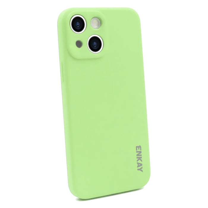Para iPhone 14 Plus ENKAY Funda de teléfono suave a prueba de golpes de silicona líquida, For iPhone 14 Plus