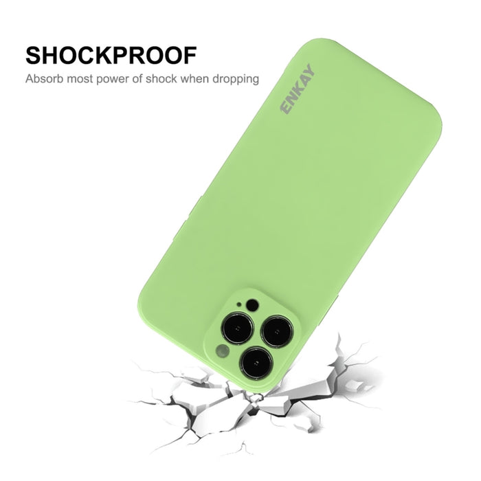 Para iPhone 14 Plus ENKAY Funda de teléfono suave a prueba de golpes de silicona líquida, For iPhone 14 Plus