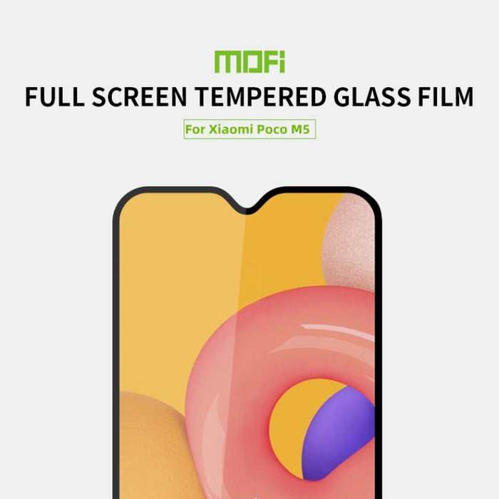 Película de vidrio templado de pantalla completa MOFI 9H 2.5D, For Xiaomi Poco M5, For Xiaomi Poco M5S, For Huawei Mate 50