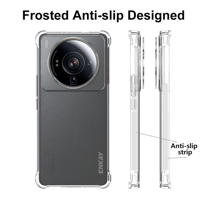 Para Xiaomi 12S Ultra ENKAY Clear TPU Funda para teléfono a prueba de golpes, For Xiaomi 12S Ultra