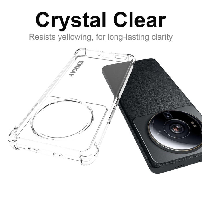 Para Xiaomi 12S Ultra ENKAY Clear TPU Funda para teléfono a prueba de golpes, For Xiaomi 12S Ultra