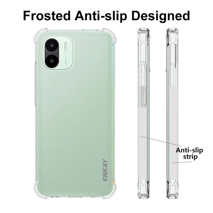 Para Xiaomi Redmi A1 4G ENKAY Clear TPU Funda para teléfono a prueba de golpes, For Xiaomi Redmi A1 4G