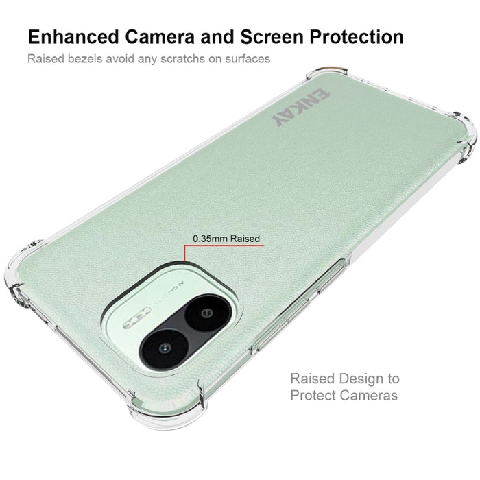 Para Xiaomi Redmi A1 4G ENKAY Clear TPU Funda para teléfono a prueba de golpes, For Xiaomi Redmi A1 4G
