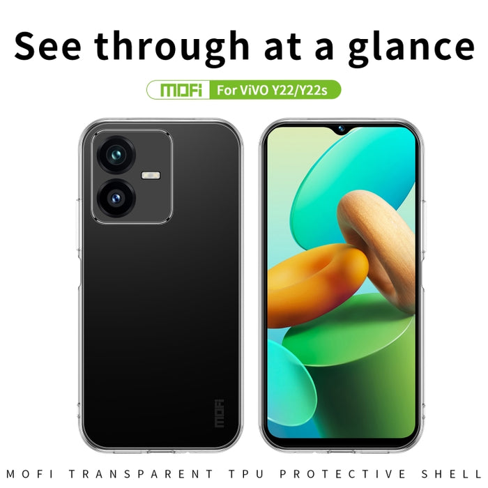 Funda de teléfono de TPU ultrafina de la serie Ming de MOFI, For Tecno Pova 3, For vivo Y22 / Y22s, For Nokia G60, For Xiaomi Redmi A1, For Honor X8 5G, For Realme C33 / C30S