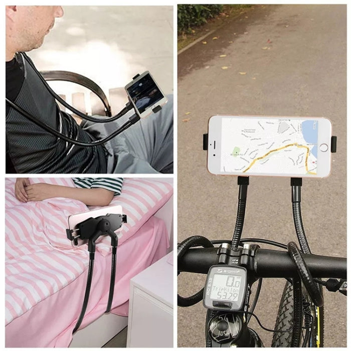 XWJ-0801 Soporte universal para mesa de brazo largo Cuello de cisne Soporte para teléfono celular con cuello perezoso