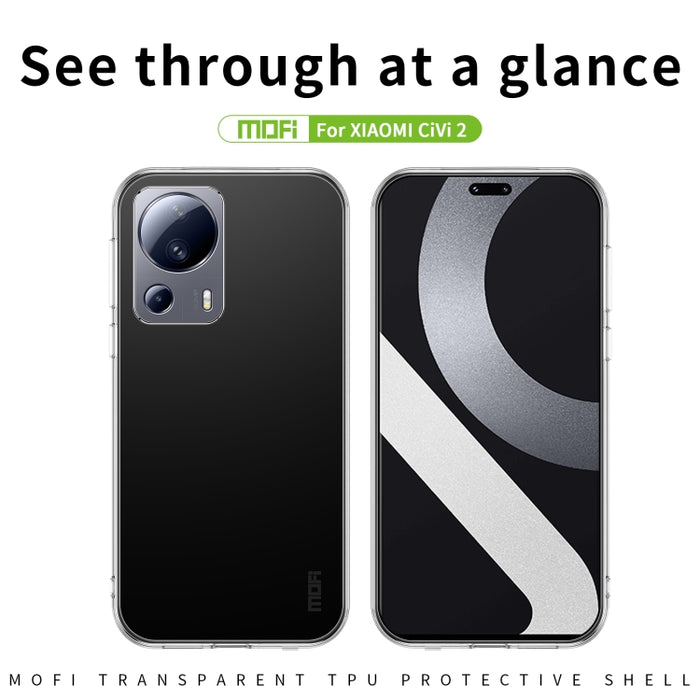 Funda de teléfono de TPU ultrafina de la serie Ming de MOFI, For Xiaomi Civi 2, For OPPO A17